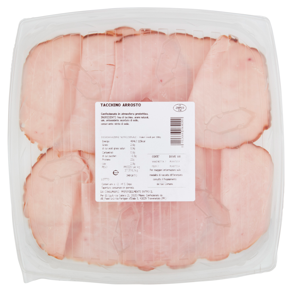 Carrefour Selection il Tacchino Arrosto 120 g