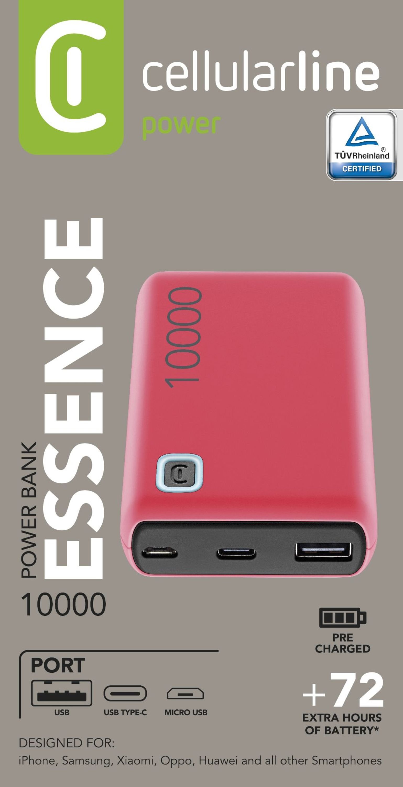 Cellularline Power Bank ESSENCE 10000