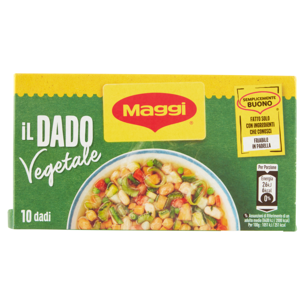 MAGGI Dado Vegetale preparato per brodo vegetale (10 dadi) 100 g