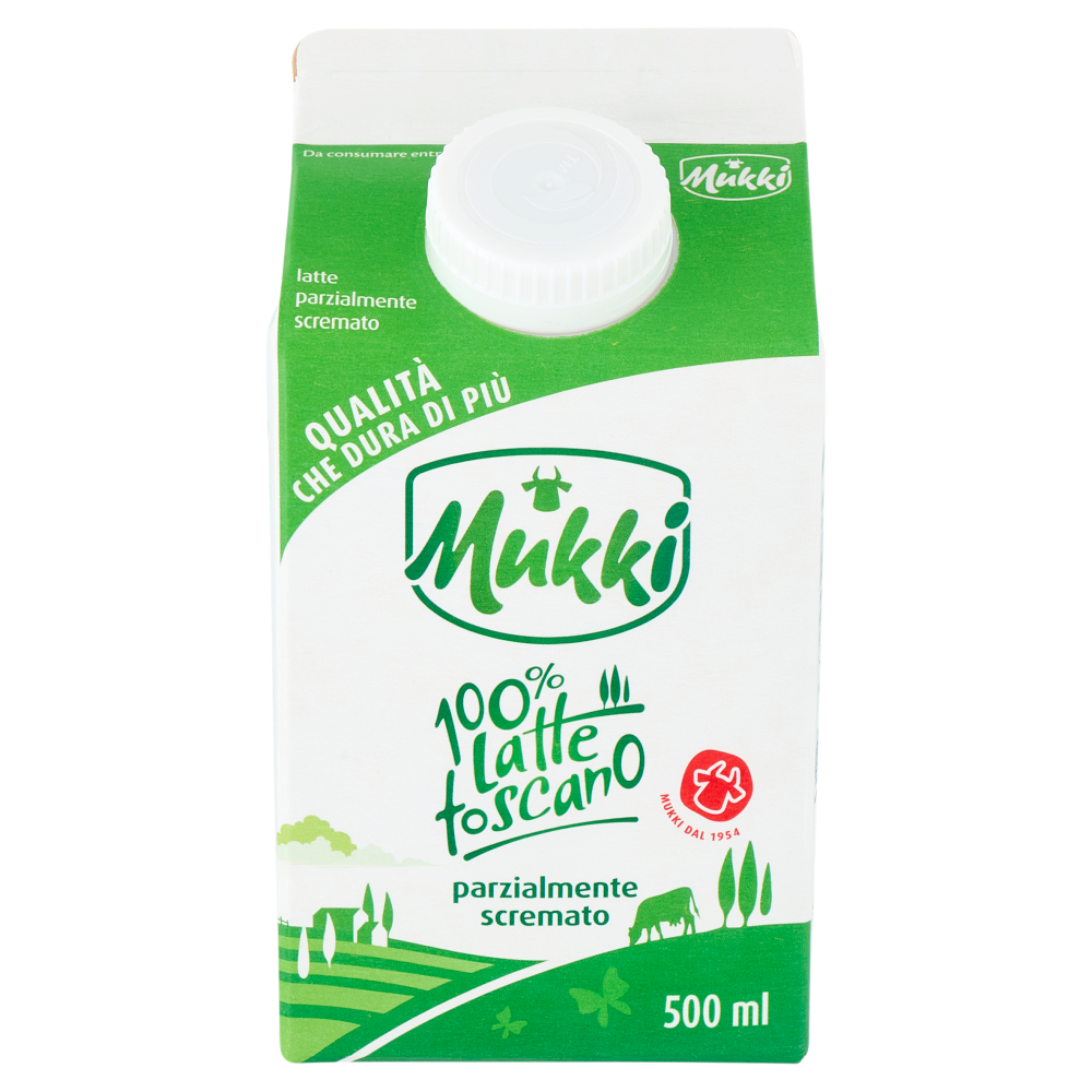 Latte 100% Latte Toscano parzialmente scremato 500 ml