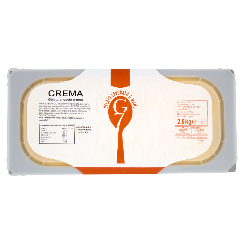 G7 Gelato al gusto crema 2,6 kg