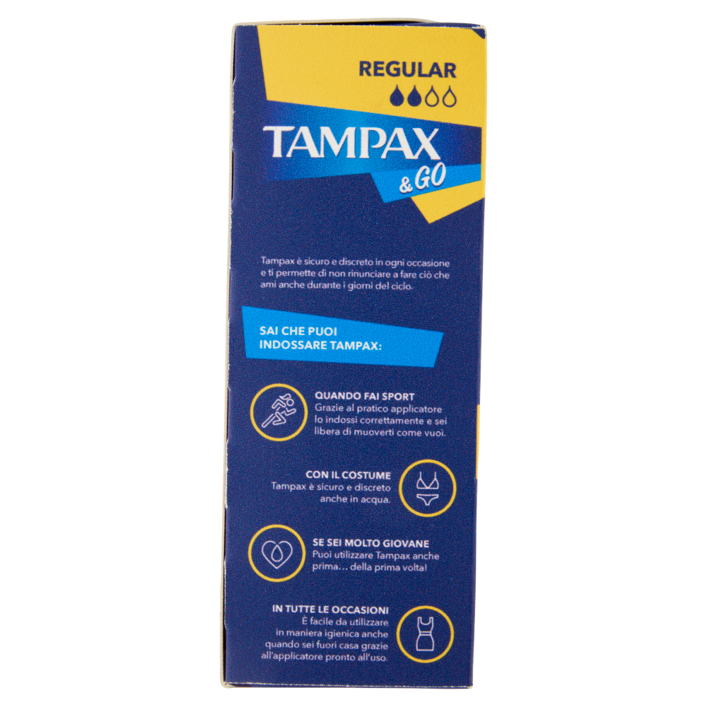 Tampax & Go Regular 18 pz