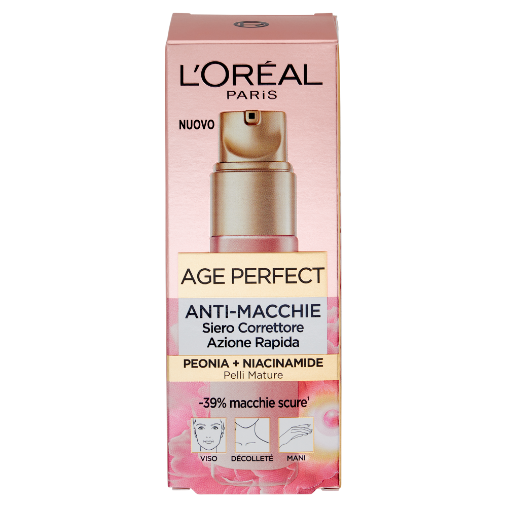 L'Oréal Paris Age Perfect Siero Correttore Azione Rapida Anti-Macchie, 30 ml