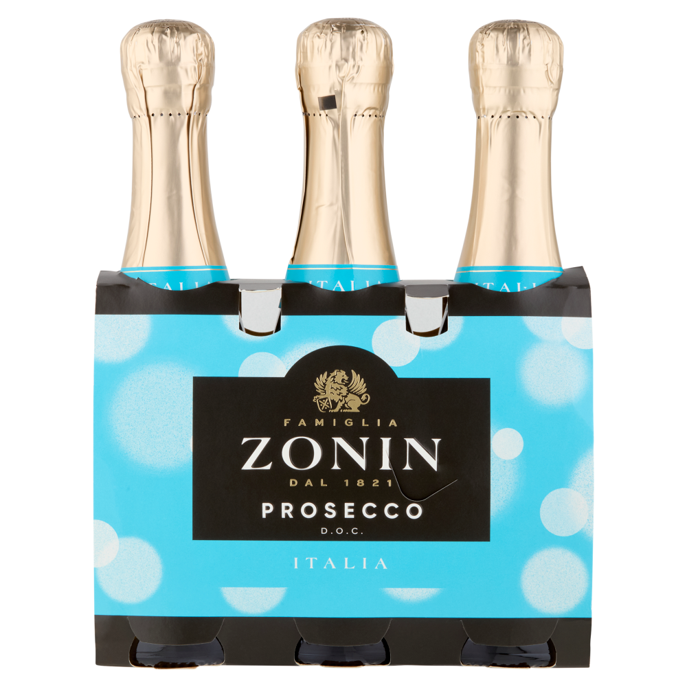Zonin Prosecco D.O.C. Extra Dry 3 x 200 ml