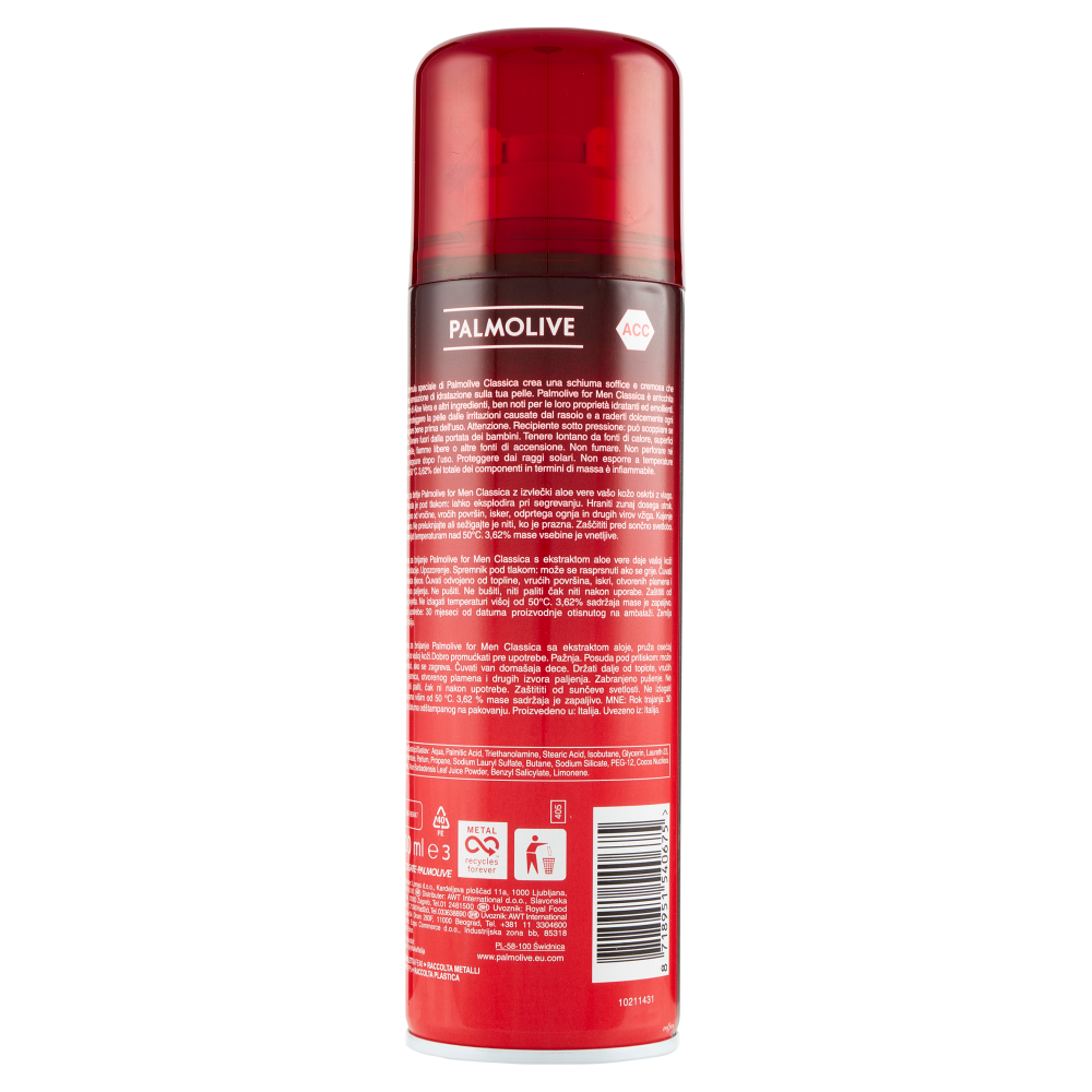 Palmolive schiuma da barba Men Classica idratante 300 ml