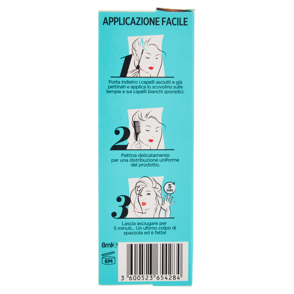 L'Oréal Paris Mascara istantaneo Ritocco Perfetto Precision, Non macchia, 3 Castano