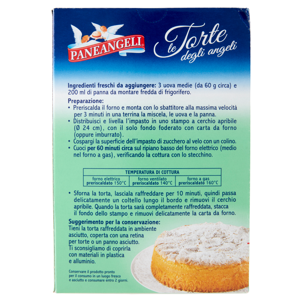 PANEANGELI le Torte degli angeli gusto Vaniglia 410 g
