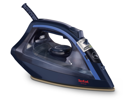 Tefal Virtuo FV1739E0 ferro da stiro Ferro da stiro a secco e a vapore Piastra in Ceramica 2000 W Blu