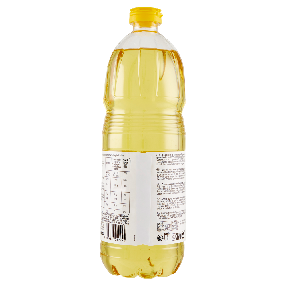 Simpl Olio di semi di girasole per Friggere 1 L