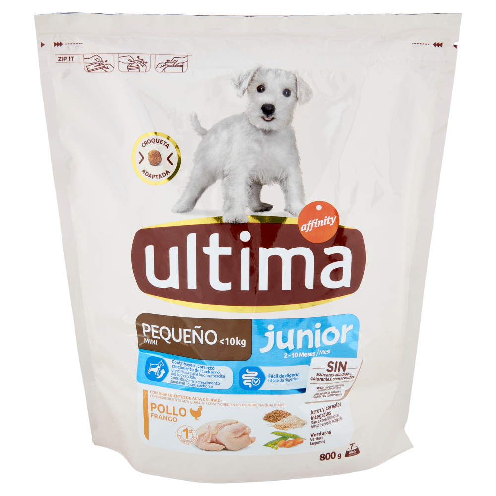 ultima Dog Mini <10kg junior 2-10 Mesi Pollo 800 g