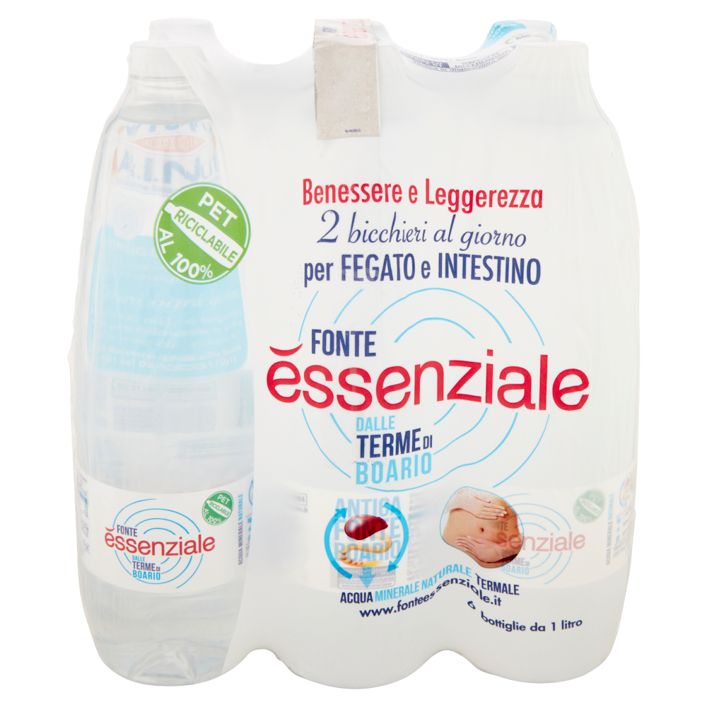 Fonte essenziale Acqua Minerale Naturale Termale 6 x 1 L