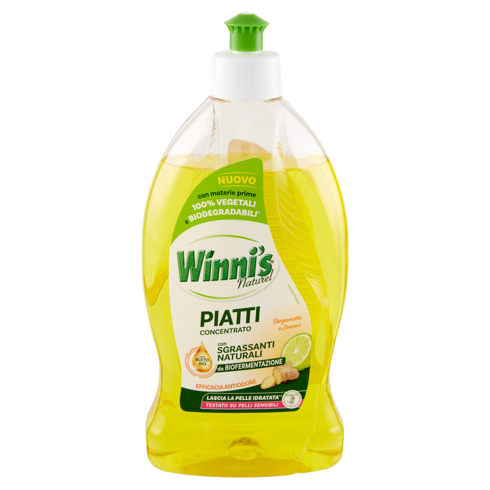 Winni's Naturel Piatti Concentrato Bergamotto e Zenzero 480 ml