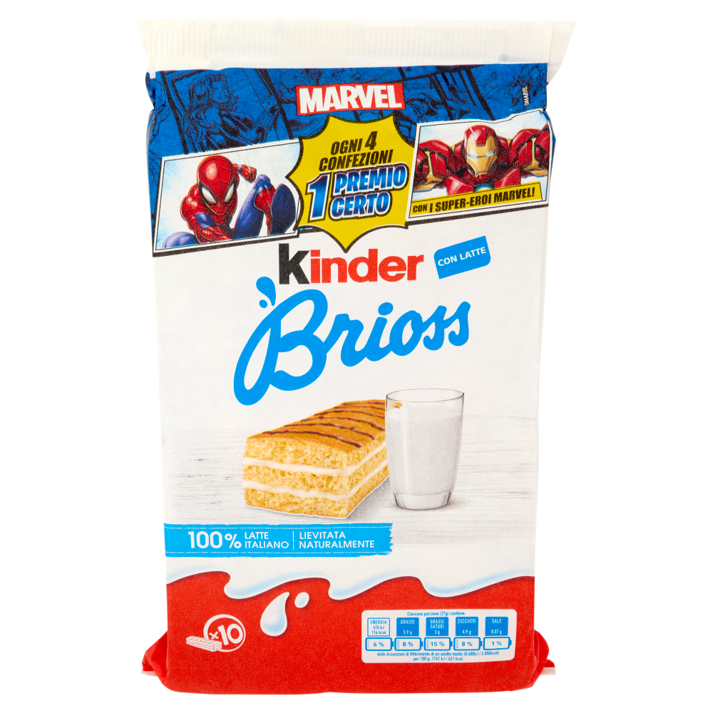 Kinder Brioss con i Super-Eroi Marvel 10 x 27 g