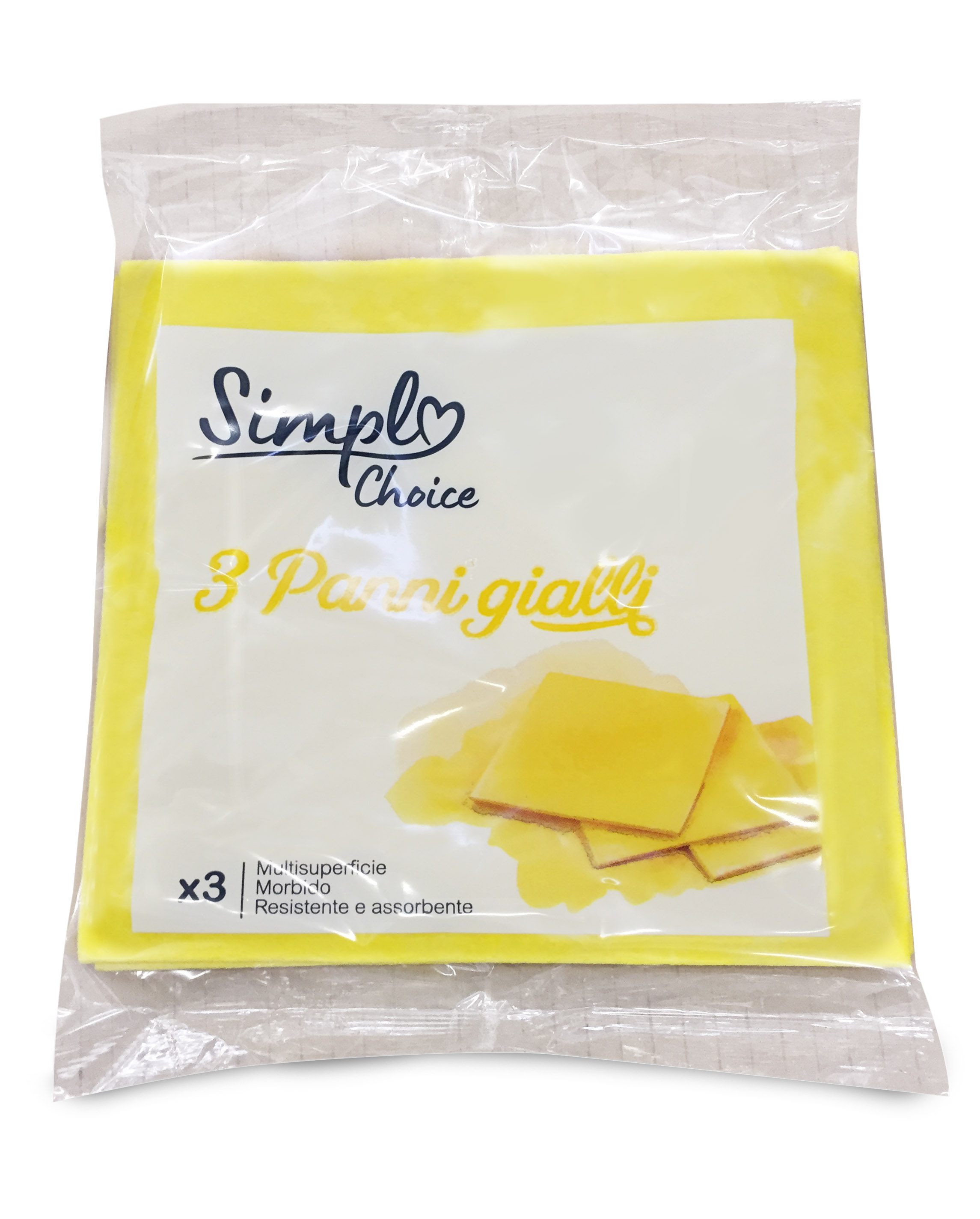 Simpl 3 Panni Gialli Multisuperficie 38x38 cm