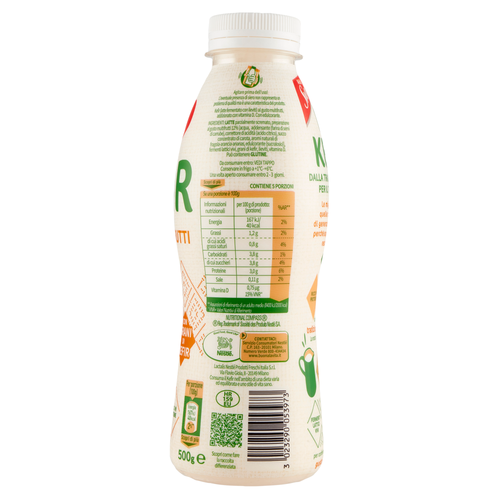 SVELTESSE I Love Kefir Gusto Multifrutti 500 g