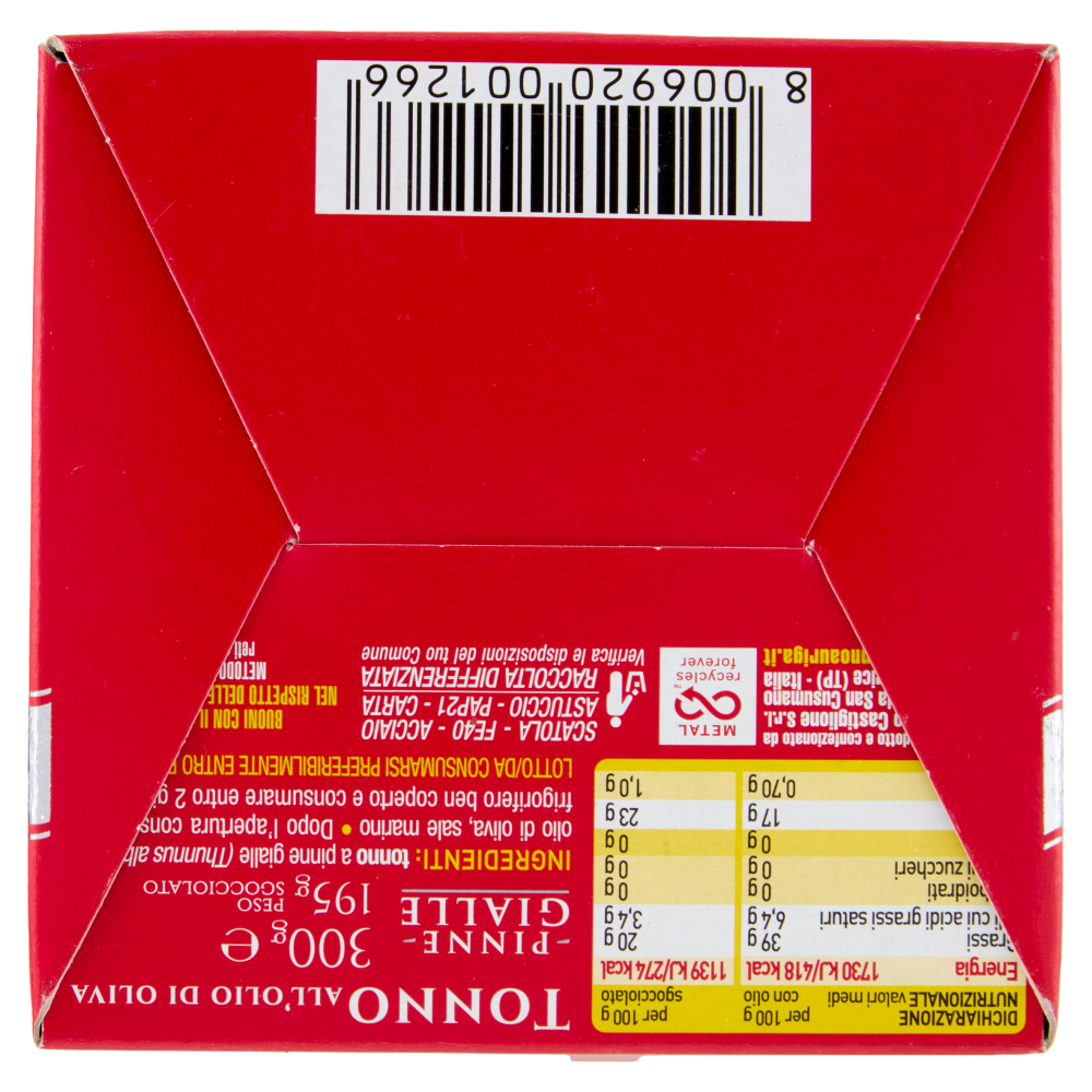 Auriga Selezione San Cusumano il Ttrancio Tonno all'Olio di Oliva 300 g