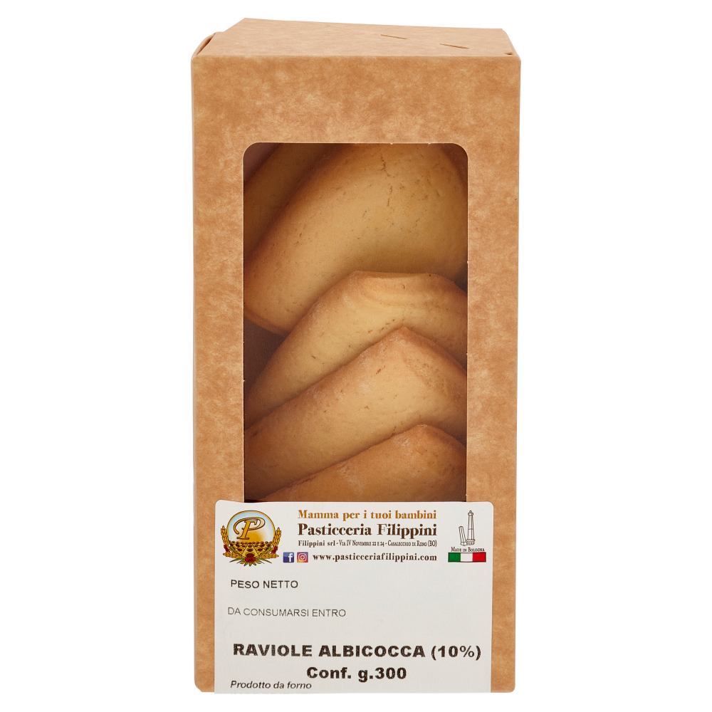 Pasticceria Filippini Raviole Albicocca (10%) Conf. 300 g