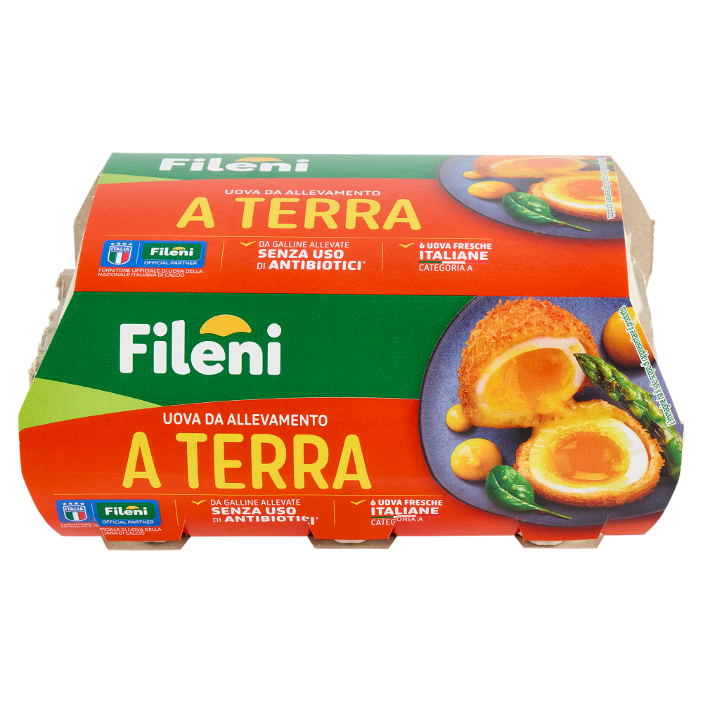 Fileni Uova da Allevamento a Terra 6 Uova Fresche 320 g