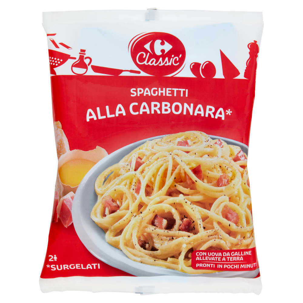 Carrefour Classic Spaghetti alla Carbonara Surgelati 500 g