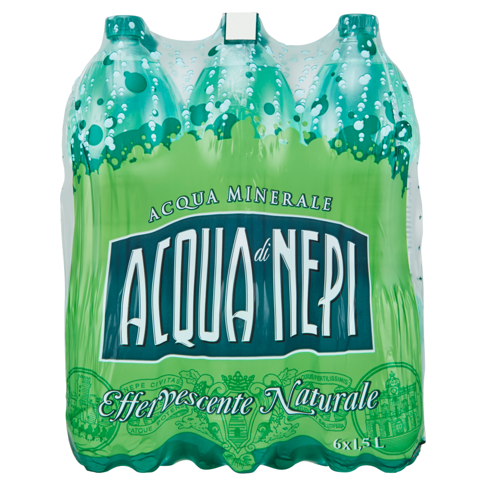 Acqua di Nepi Acqua Minerale Effervescente Naturale Pet 6 x 1,5 L
