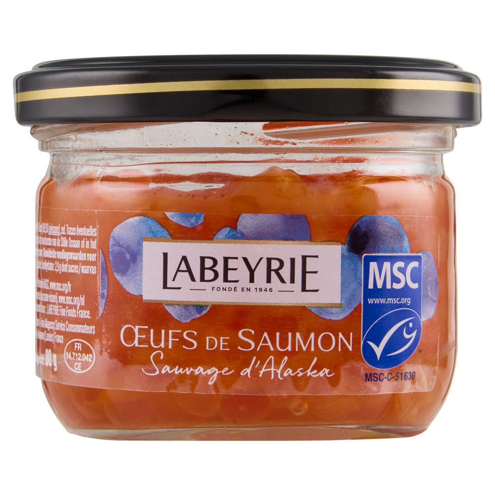 Labeyrie uova di salmone Keta del Pacifico 80 g