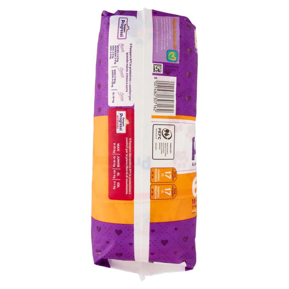 Pampers Progressi Large 17 + 17 pz
