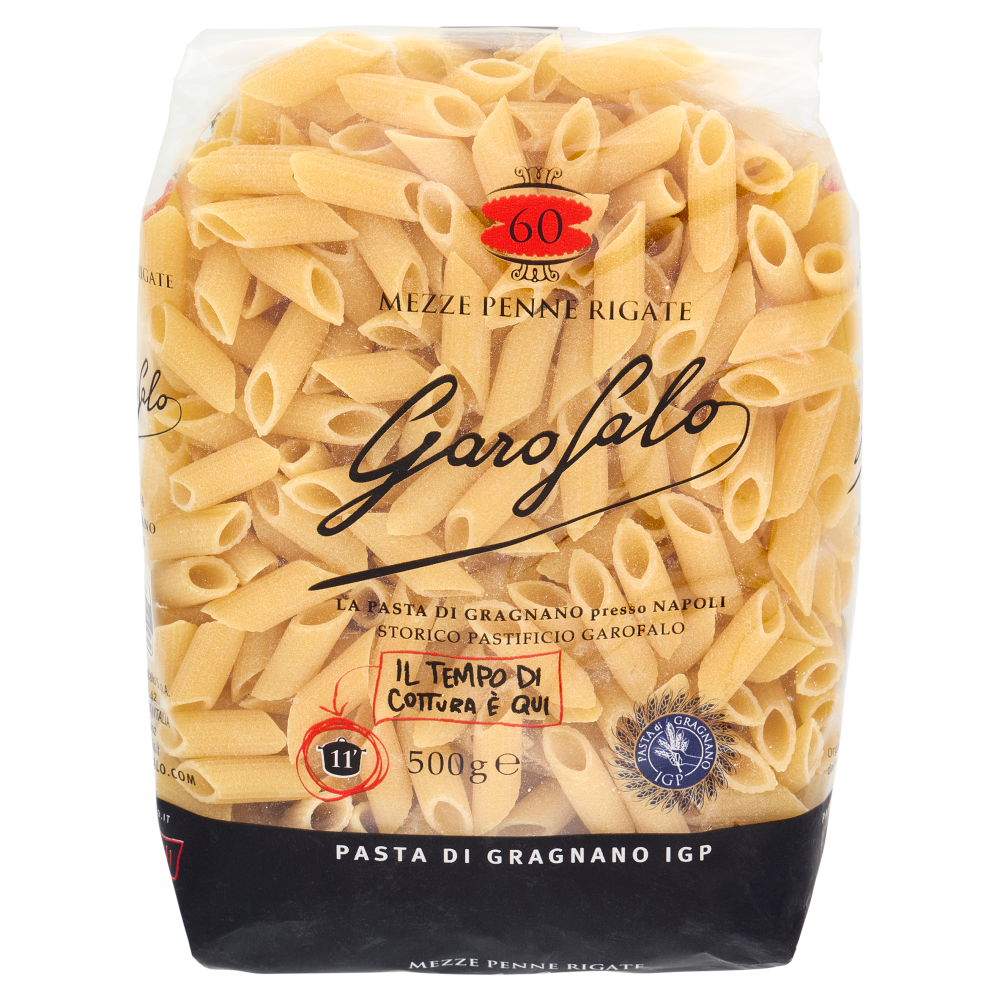 Garofalo Mezze Penne Ziti Rigate No. 60 Pasta di Gragnano IGP 500g