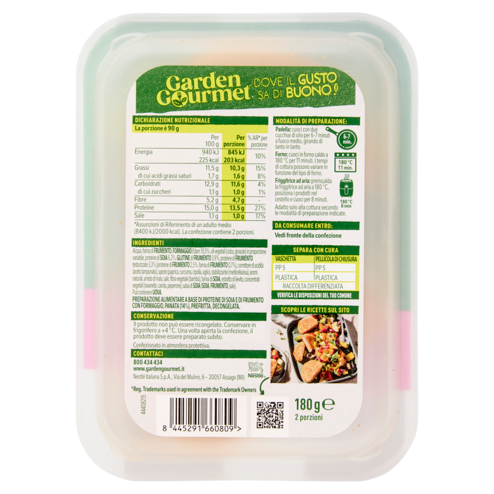 GARDEN GOURMET Cordon Bleu Style Vegetariano 2 pezzi 180g