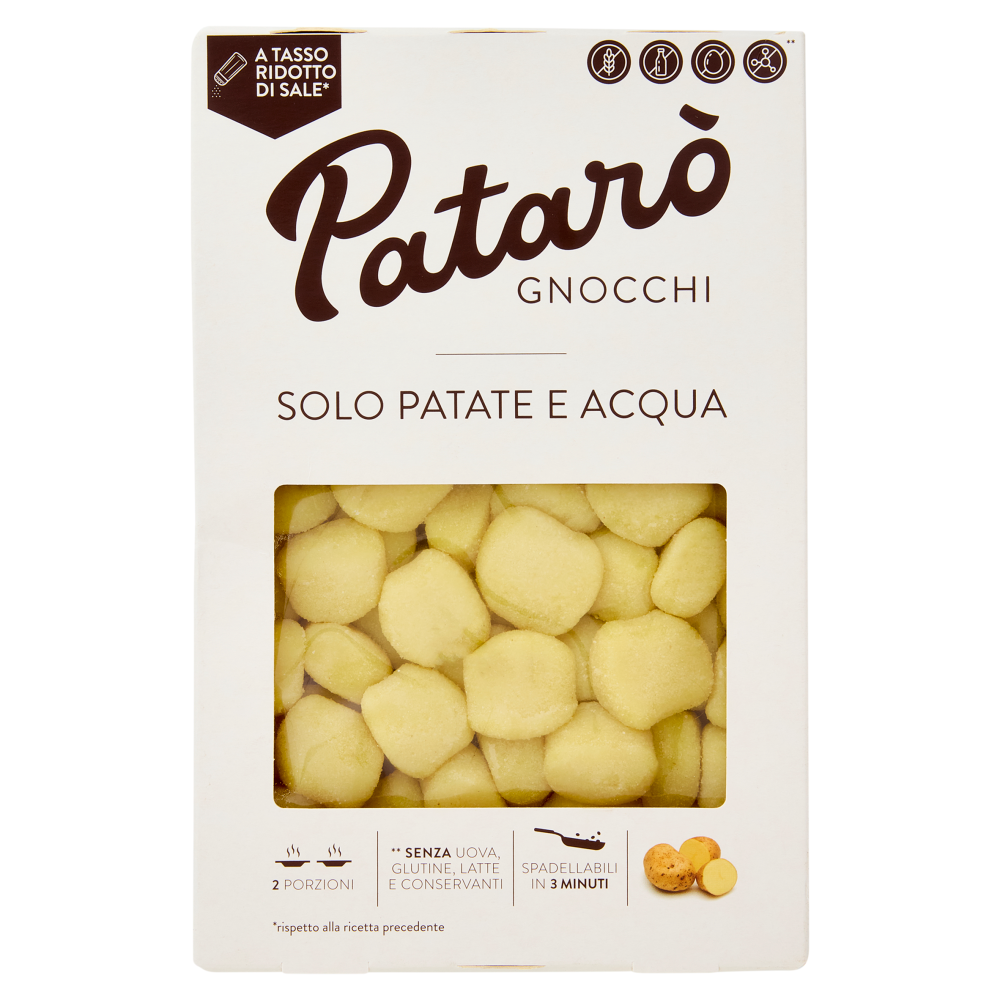 Patar&ograve; Gnocchi Solo Patate e Acqua 400 g