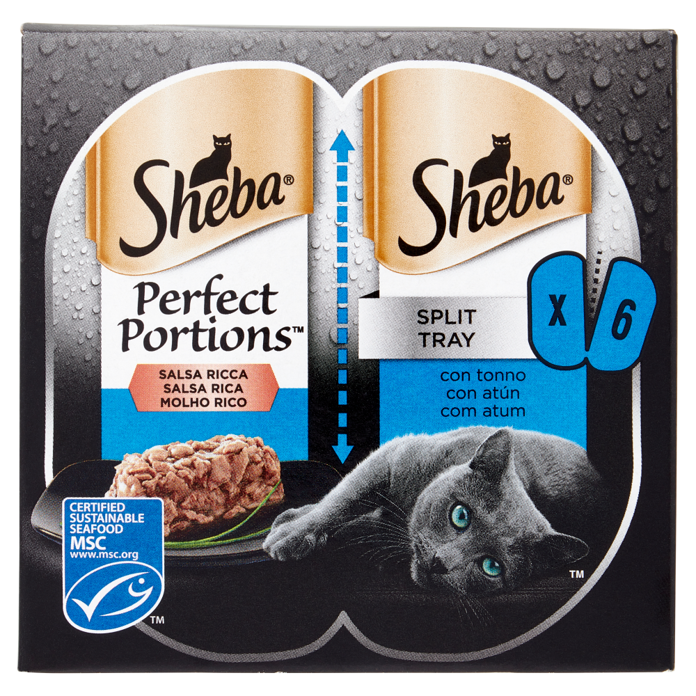 Sheba Perfect Portions Salsa Ricca con tonno 3 x (2 x 37.5 g)