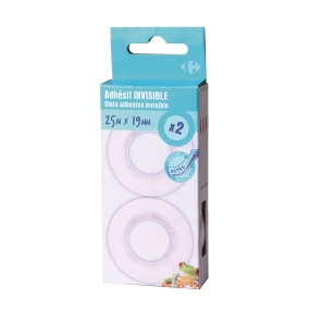 Carrefour 2 Nastri invisibili 25mx19mm