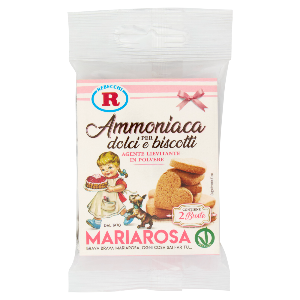 Mariarosa Ammoniaca per dolci e biscotti 2 x 20 g