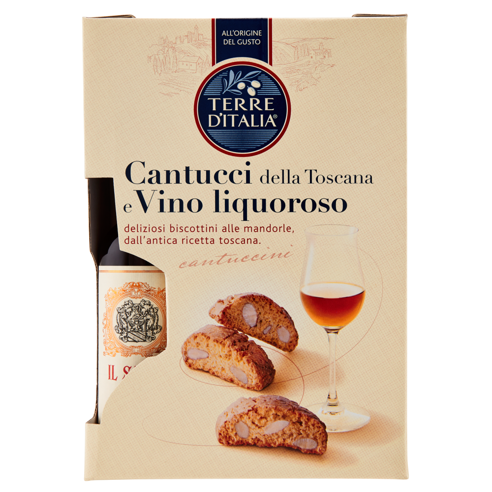 Terre d'Italia Cantucci della Toscana 250 g e Vino liquoroso 375 ml