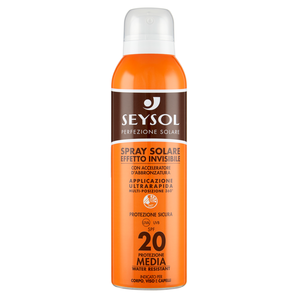 Seysol Spray Solare Effetto Invisibile SPF 20 Protezione Media 150 ml