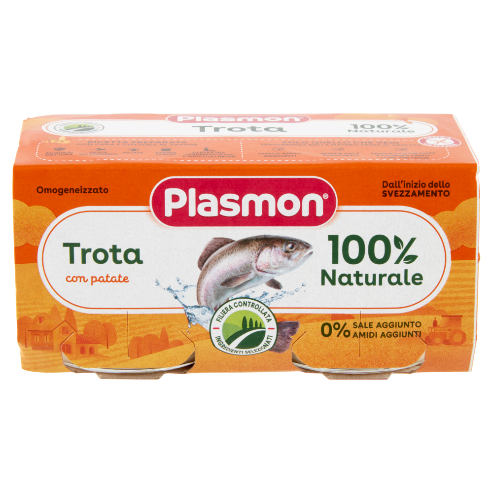 Plasmon Omogeneizzato Trota con patate 2 x 80 g
