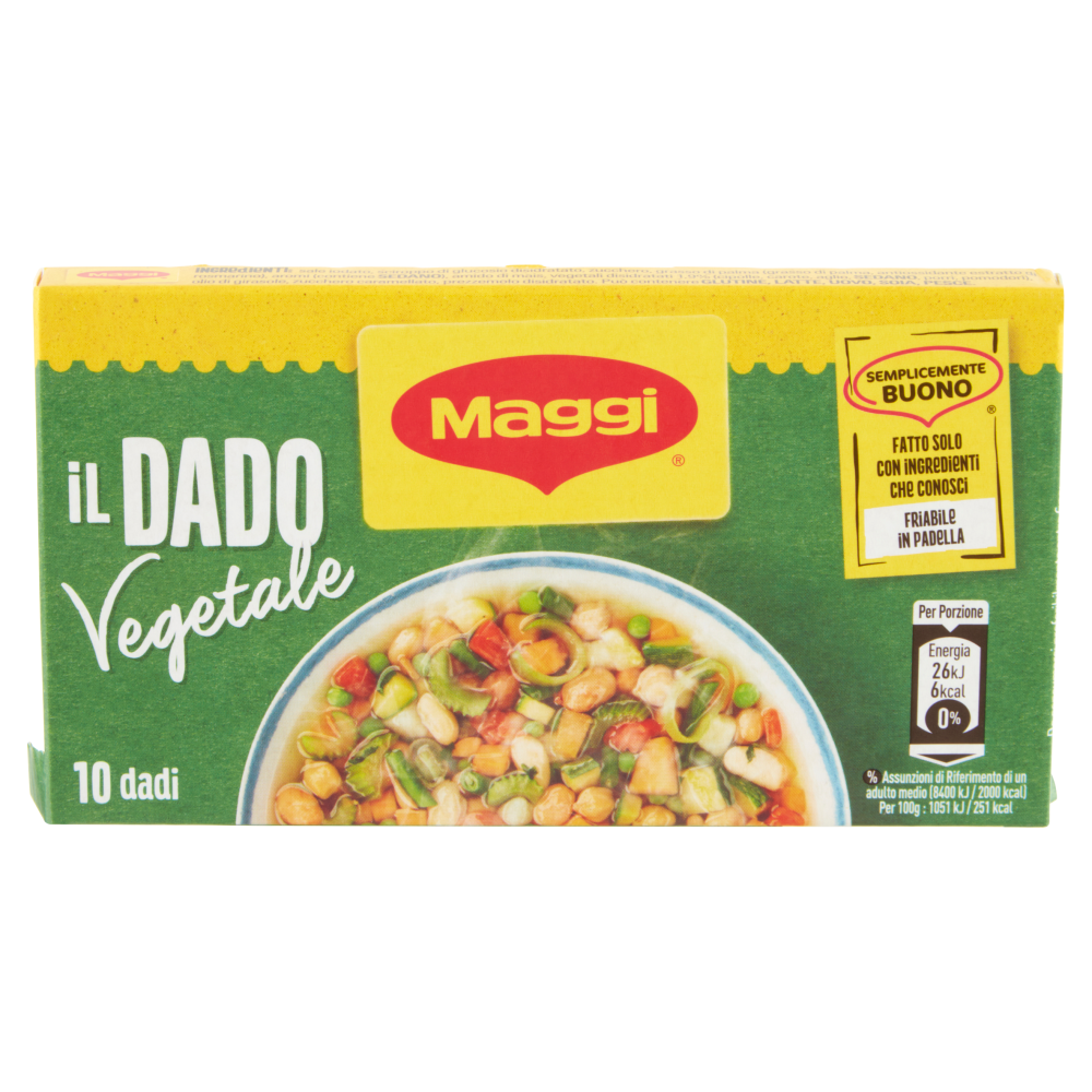 MAGGI Dado Vegetale preparato per brodo vegetale (10 dadi) 100 g