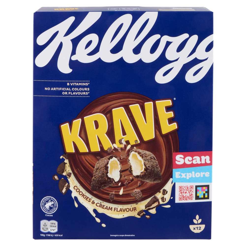Kellogg's Krave Cookies & Cream Flavour 375 g