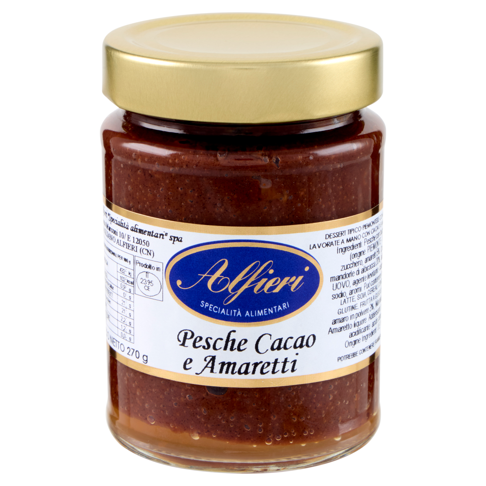Alfieri Pesche Cacao e Amaretti 270 g