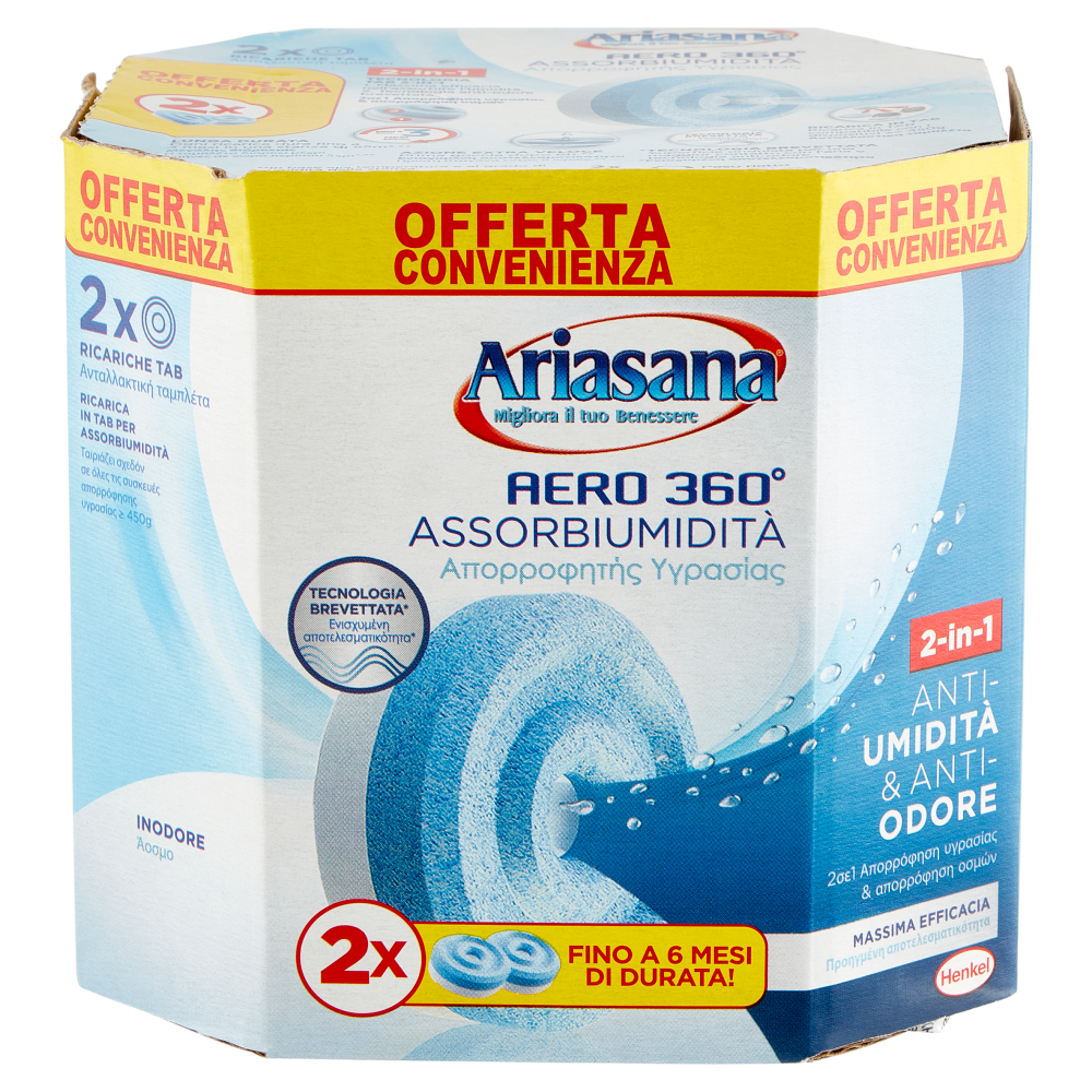 ARIASANA Aero Tab Inodore bipack 2 x 450 g