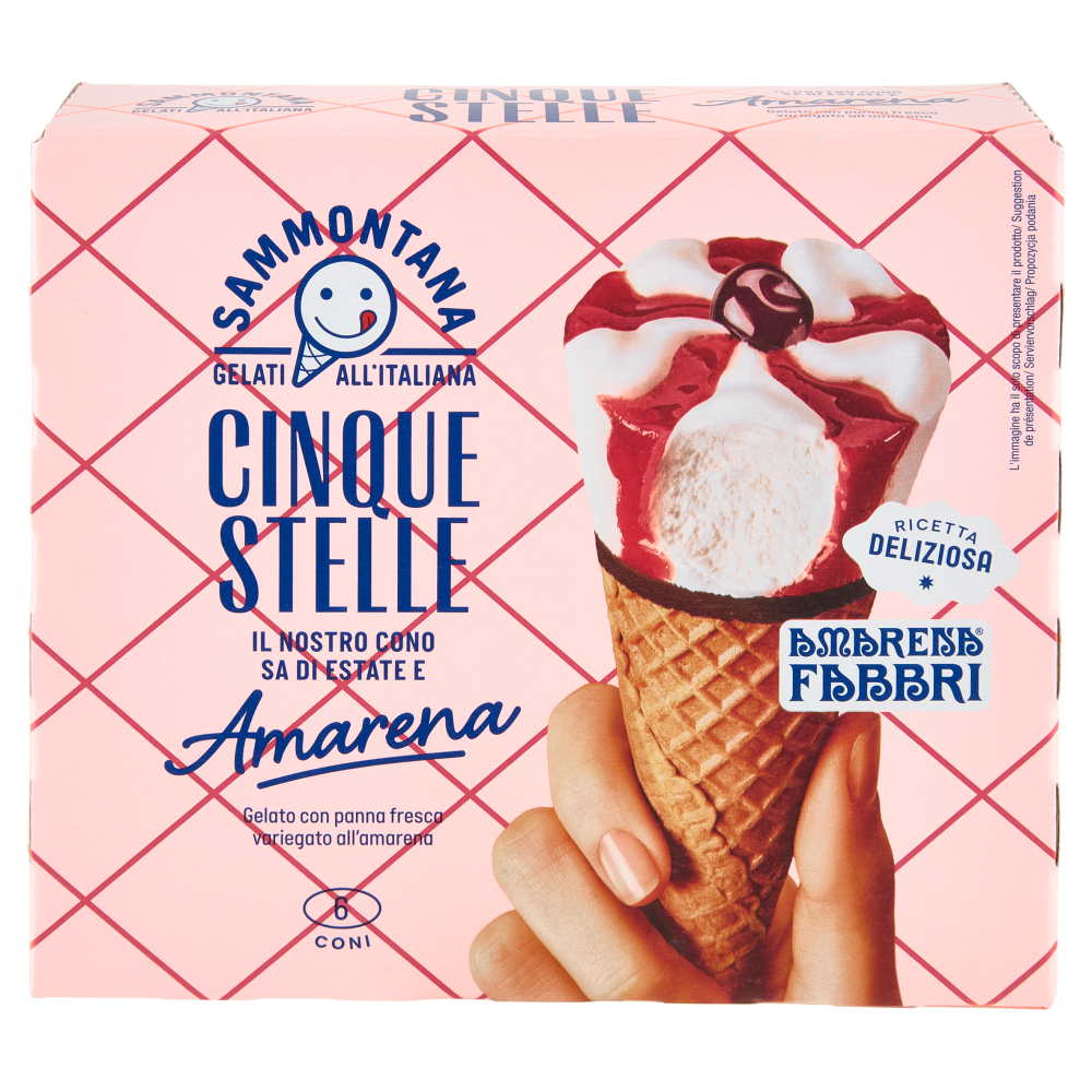 Sammontana Cinque Stelle Amarena 6 x 60 g
