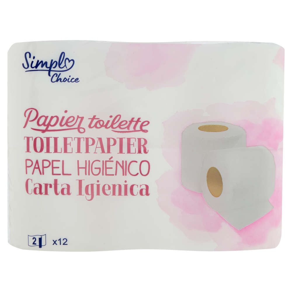 Simpl Choice Carta Igienica 2 Veli 12 pz