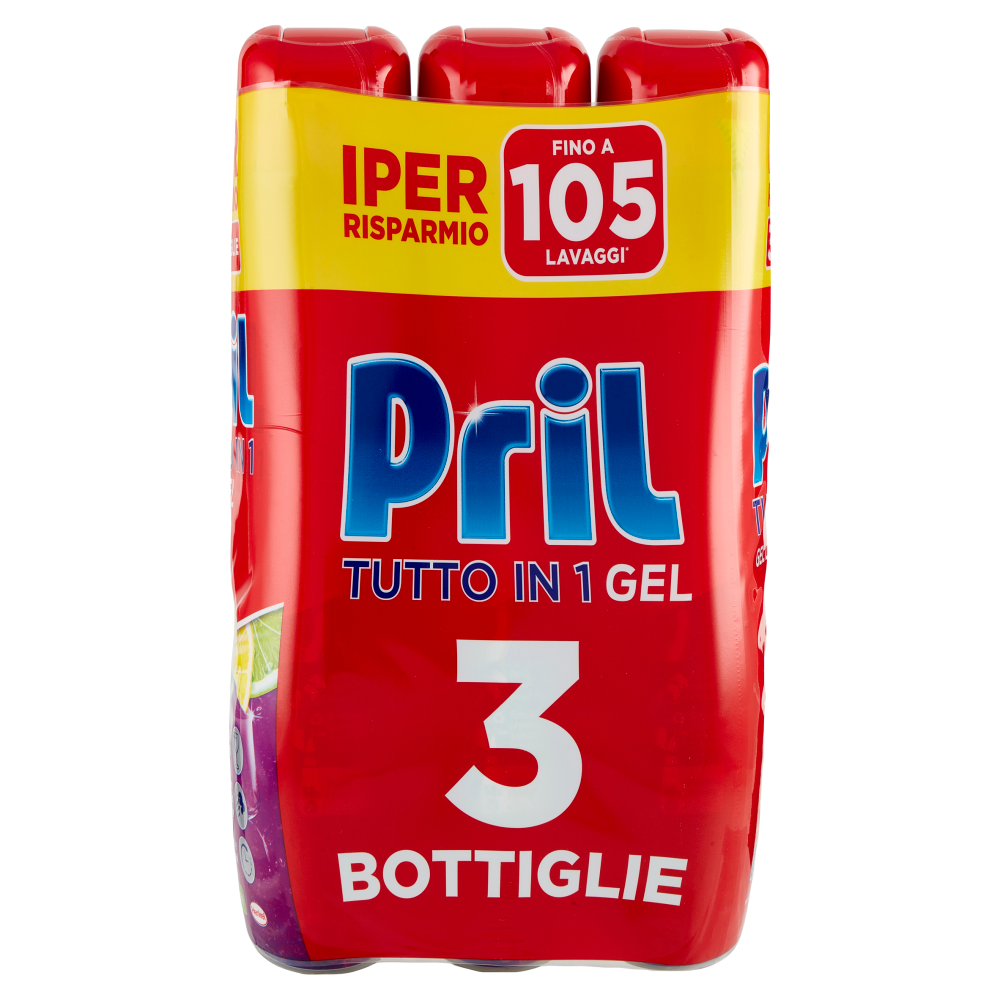 PRIL Tutto in 1 Gel Limone 3x630ml