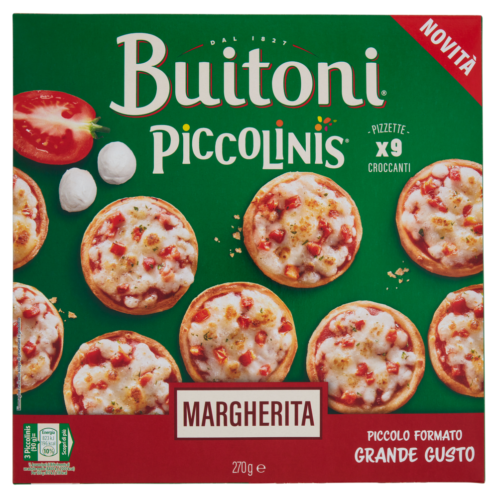 Buitoni Piccolinis Margherita Pizza surgelata 9 pizzette 270 g    