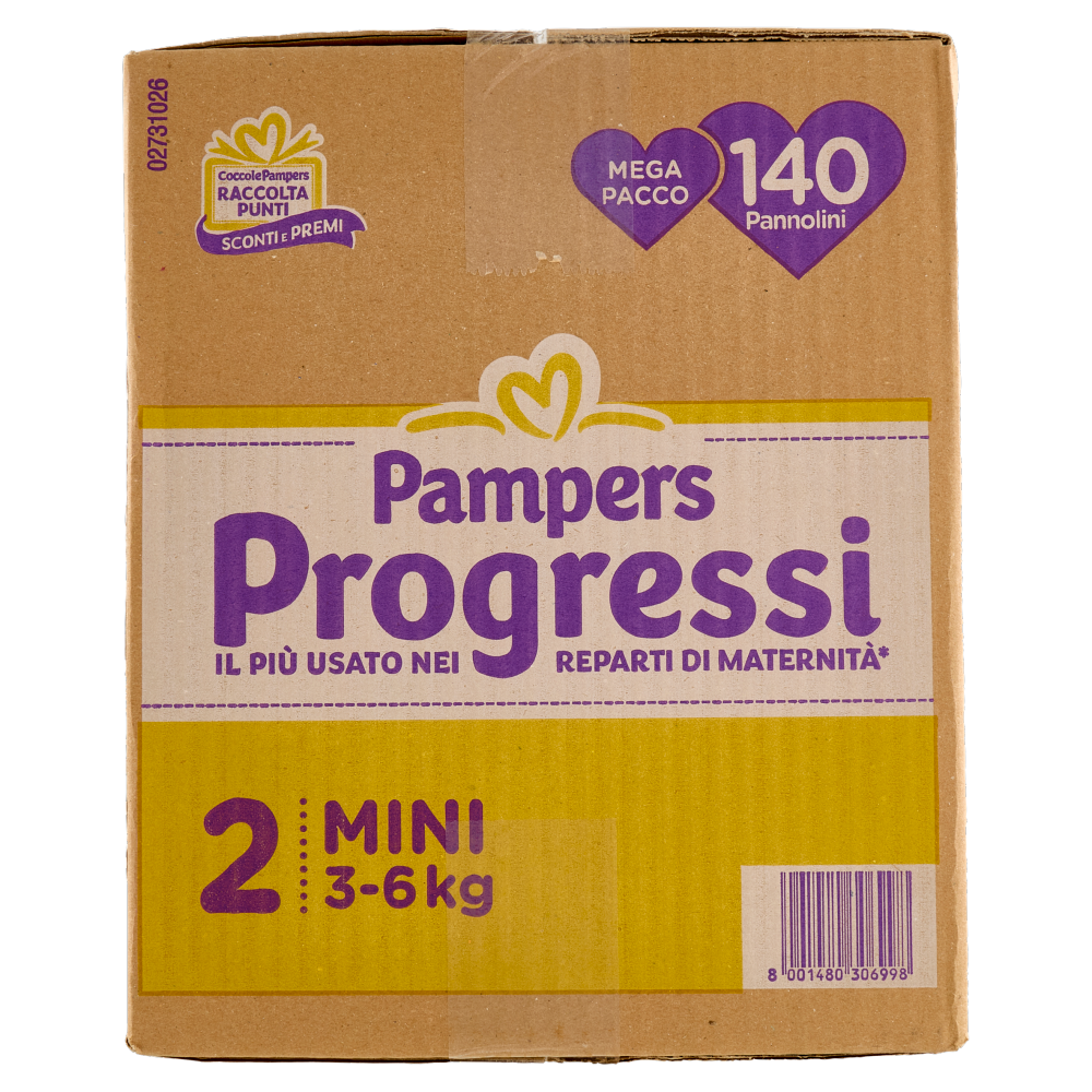 Pampers Progressi Mini 140 pz