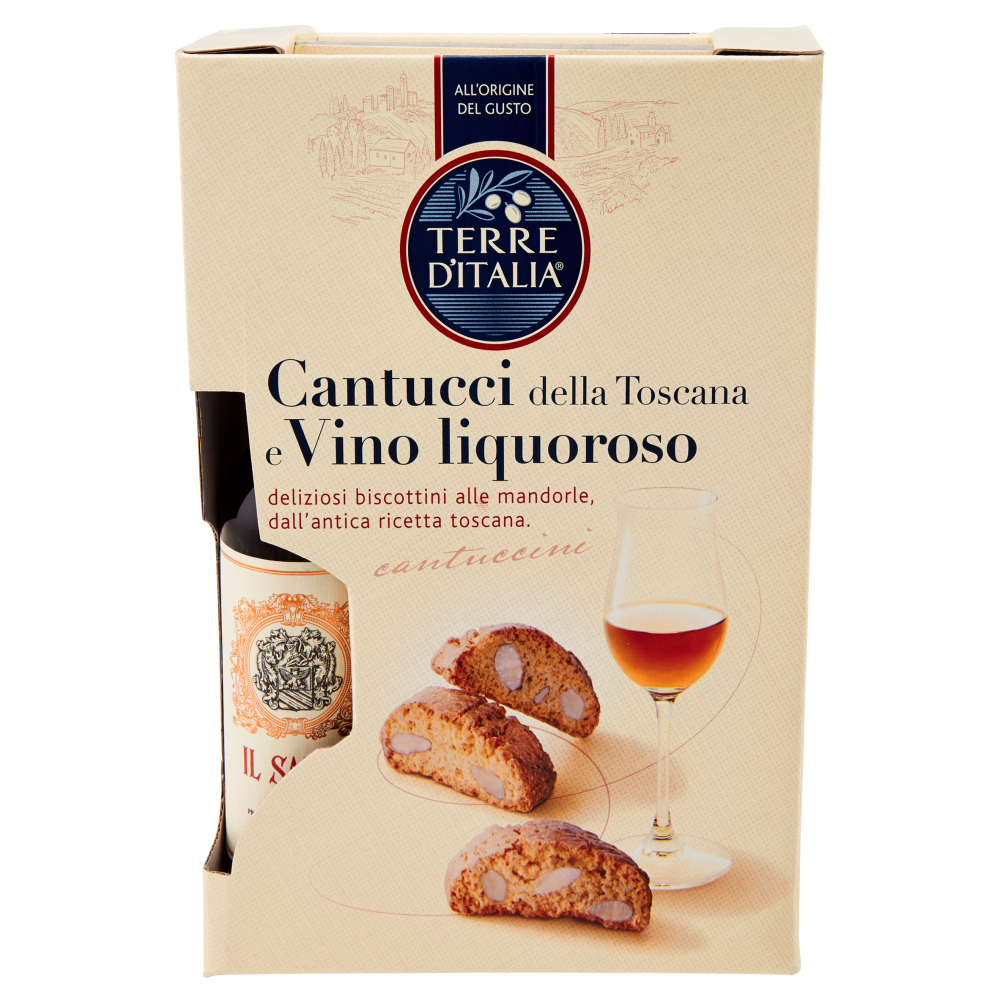 Terre d'Italia Cantucci della Toscana 250 g e Vino liquoroso 375 ml