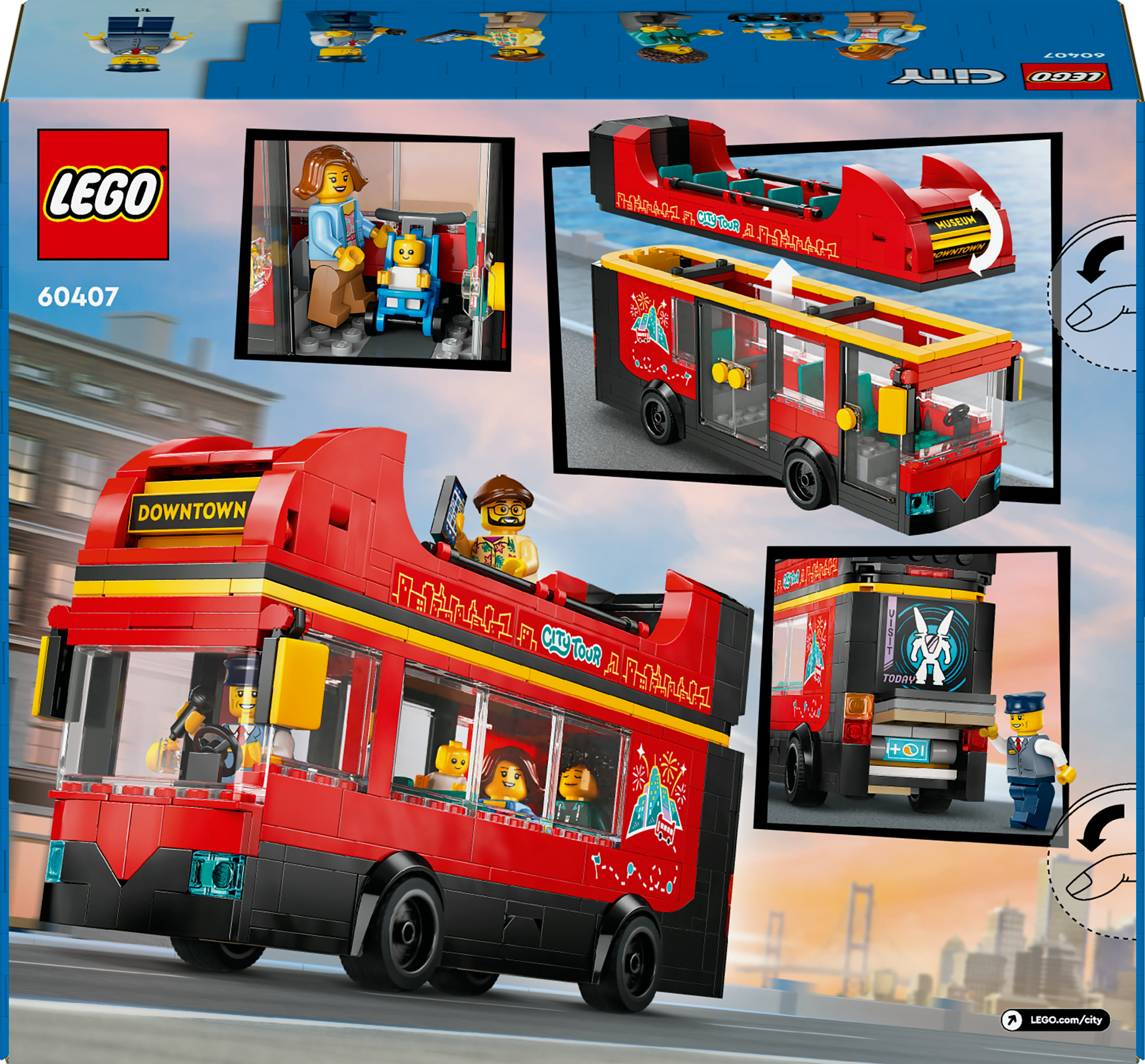 LEGO City Autobus turistico rosso a due piani