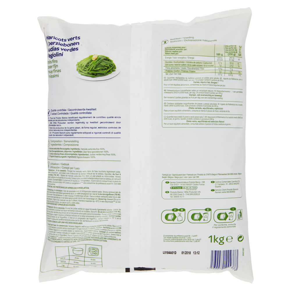 Fagiolini finissimi surgelati 1 kg