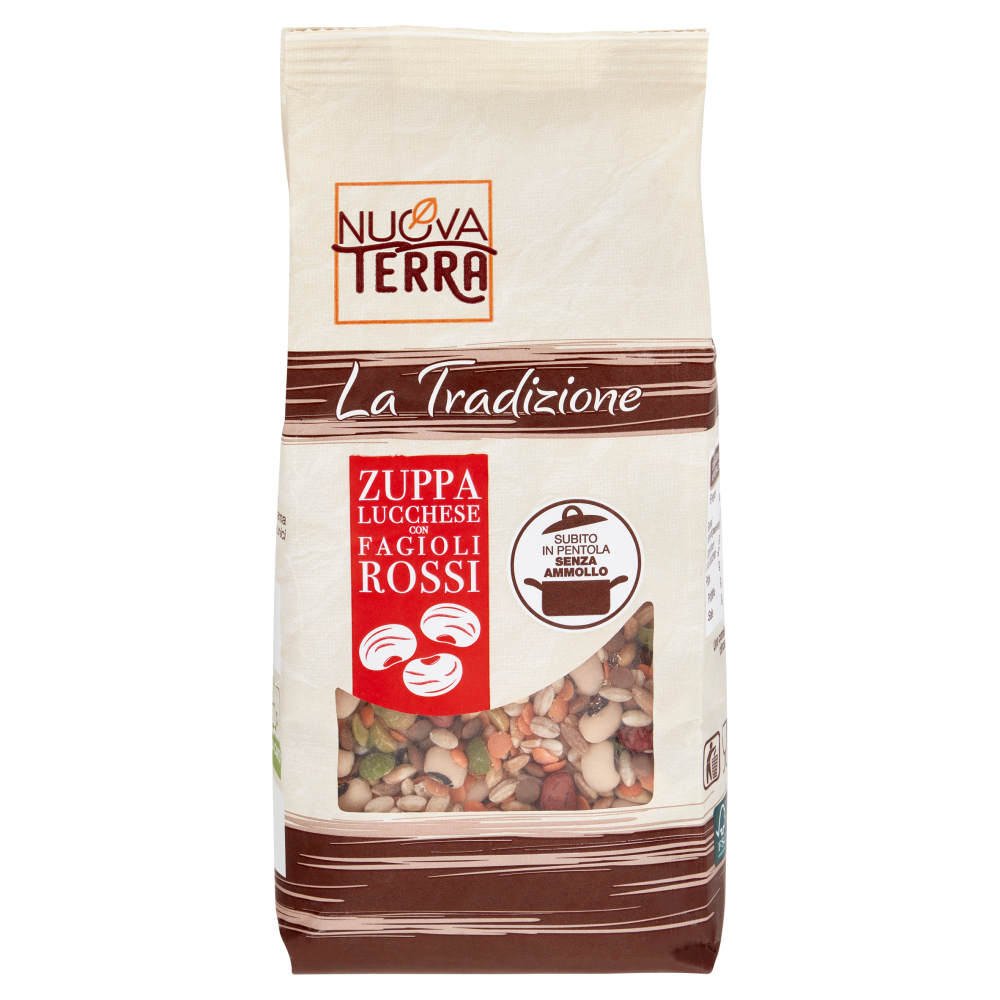 Nuova Terra La Tradizione Zuppa Lucchese con Fagioli Rossi 250 g