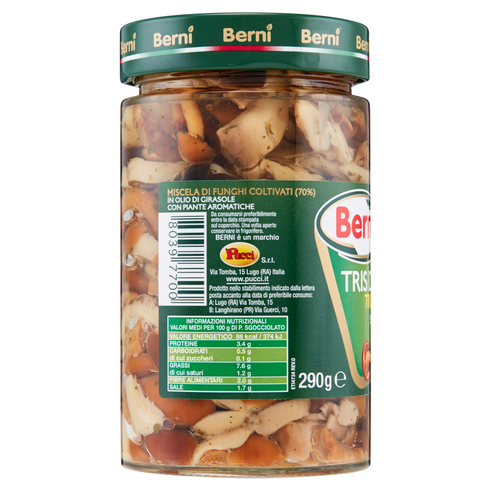 Berni Tris di funghi trifolati sottolio 290 g