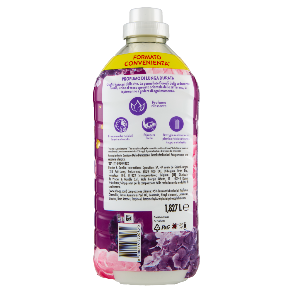 Lenor Ammorbidente Lavatrice Concentrato, Ametista Rosa e Note di Muschio, 87 Lavaggi 1,827 L